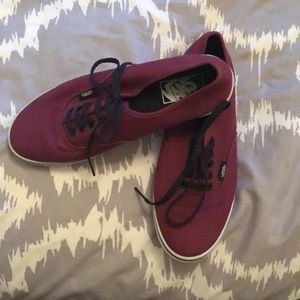 Burgundy Vans